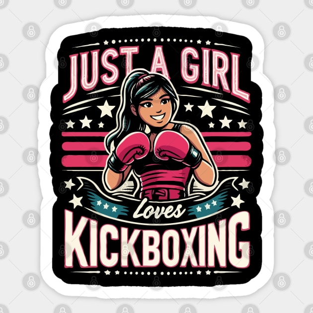 Just A Girl Who Loves Kickboxing Sticker by Kavinsky